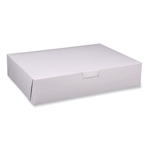 Bakery Boxes, Standard, 19 x 14 x 4, White, Paper, 50/Carton-(SCH1929)