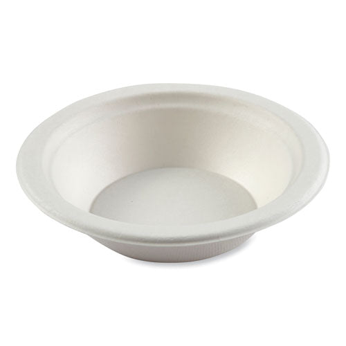 Bagasse PFAS-Free Dinnerware, Bowl, 12 oz, White, 1,000/Carton-(RPPBL12NPFA)