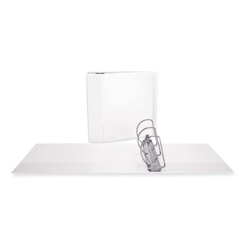 Slant D-Ring View Binder, 3 Rings, 5" Capacity, 11 x 8.5, White-(UNV20997)