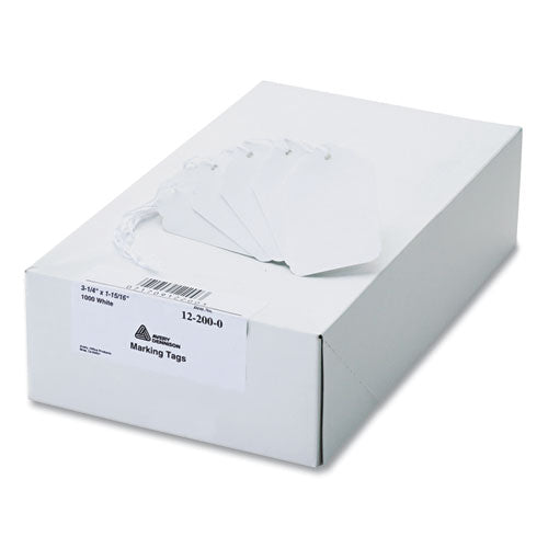 Medium-Weight White Marking Tags, 3.25 x 1.94, 1,000/Box-(AVE12200)