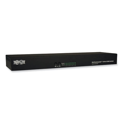 NetCommander Cat5 KVM Switch, 1U Rack-Mount, 8 Ports, TAA Compliant-(TRPB0720081)