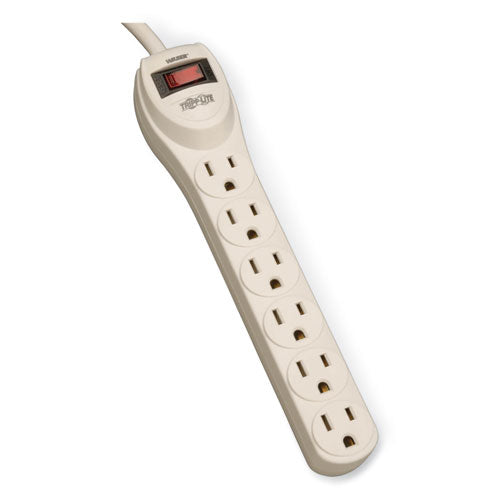 Waber-by-Tripp Lite Industrial Power Strip, 6 Outlets, 4 ft Cord, Gray-(TRPPS6)