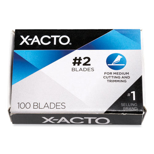 No. 2 Bulk Pack Blades for X-Acto Knives, 100/Box-(EPIX602)