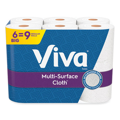 Multi-Surface Cloth Choose-A-Sheet Kitchen Roll Paper Towels 2-Ply, 11 x 5.9, White, 83/Roll, 6 Rolls/Pack, 4 Packs/Carton-(KCC49413)