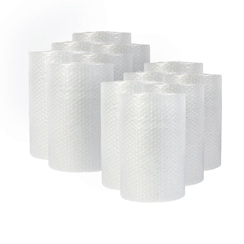 Bubble Packaging, 0.19" Thick, 12" x 10 ft, Perforated Every 12", Clear, 12/Carton-(UNV4087893)