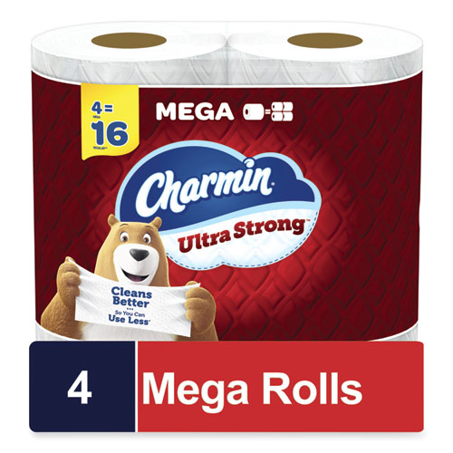 Ultra Strong Bathroom Tissue, Septic Safe, 2-Ply, White, 242 Sheet/Roll, 4/Pack, 8 Packs/Carton-(PGC08816)