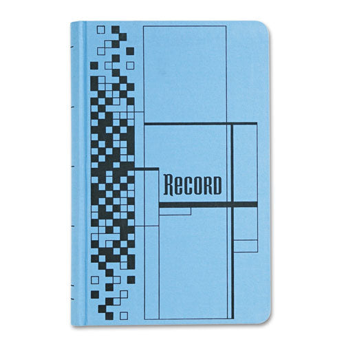 Record Ledger Book, Record-Style Rule, Blue Cover, 11.75 x 7.25 Sheets, 500 Sheets/Book-(ABFARB712CR5)