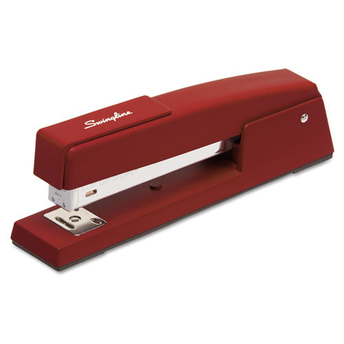 747 Classic Full Strip Stapler, 20-Sheet Capacity, Lipstick Red-(SWI74718)