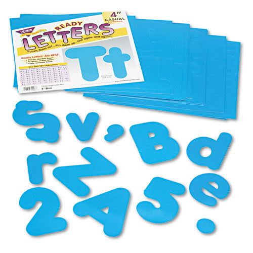 Ready Letters Casual Combo Set, Blue, 4"h, 182/Set-(TEPT79903)