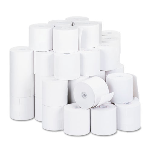 Impact and Inkjet Print Bond Paper Rolls, 0.5" Core, 2.75" x 190 ft, White, 50/Carton-(UNV32000)