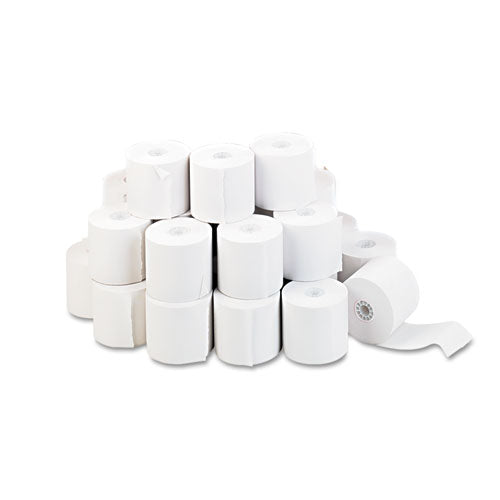 Impact and Inkjet Print Bond Paper Rolls, 0.5" Core, 2.25" x 130 ft, White, 100/Carton-(UNV35710GN)