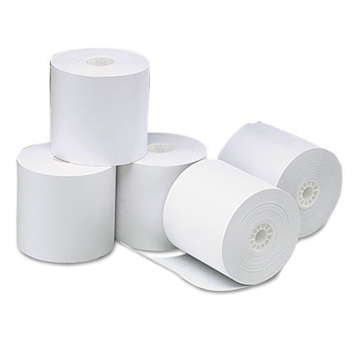 Direct Thermal Printing Paper Rolls, 3.13" x 273 ft, White, 50/Carton-(UNV35764)