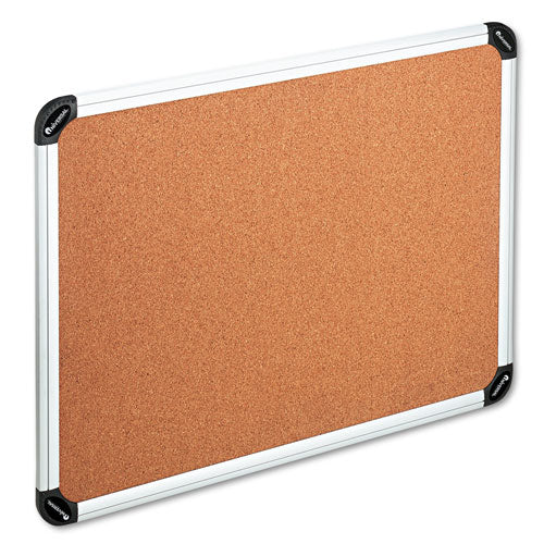 Cork Board with Aluminum Frame, 48 x 36, Natural Surface, Silver Frame-(UNV43714)